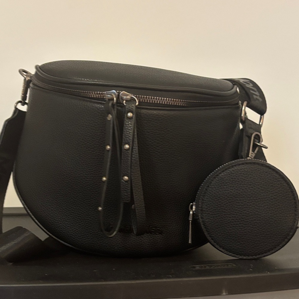 Montana West Black Crossbody With Coin Pouch View 3